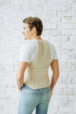 Пояс-корсет эластичный компрессионный согревающий из овечьей шерсти 040110-0400 "Холти" в магазине Склад Медтехники