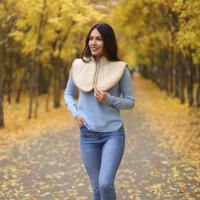 Манишка меховая с воротником-стойка 041502-0200 "Холти" (Обхват груди 88-96 см) Манишка меховая с воротником-стойка 041502-0200 "Холти" (Обхват груди 88-96 см)